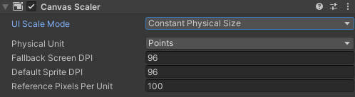 Constant Physical Size