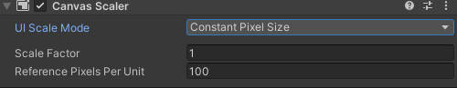 Constant Pixel Size