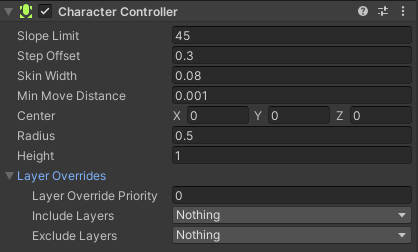 CharacterControllerPanel