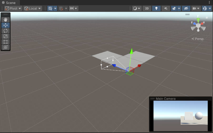 透视摄像机FOV=20