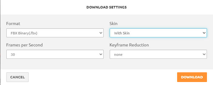 mixamodownloadsetting